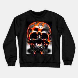 skull with lava Crewneck Sweatshirt